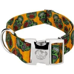 Country Brook Petz 1 1/2 Inch Premium Sugar Skulls Dog Collar 9 Country Brook Petz 1 1/2 Inch Premium Sugar Skulls Dog Collar -Pet Halloween Costumes Shop GUEST 085ce794 5750 4269 8b0f 688e7f024858