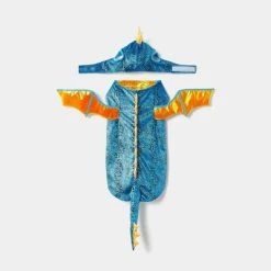 Halloween Full Body Metallic Dragon Glow Eyes Cat and Dog Costume - Hyde & EEK! Boutique™