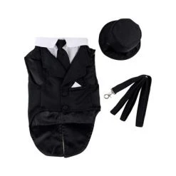 Midlee Dog Tuxedo Wedding Suit- Black Top Hat & Leash -Pet Halloween Costumes Shop GUEST 72a2bf67 19dd 482b 95b8 4335d91449d4