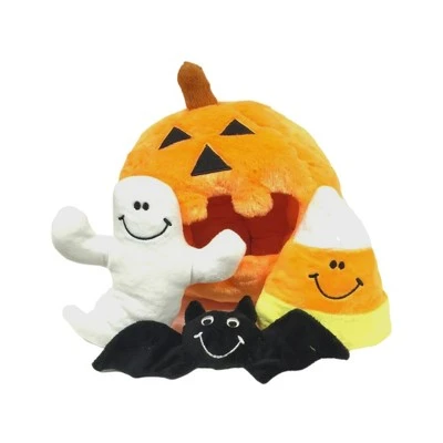 Midlee Pumpkin Find a Toy Halloween Dog Toy 3 Midlee Pumpkin Find a Toy Halloween Dog Toy