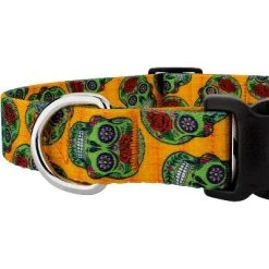 Country Brook Petz - Deluxe Sugar Skulls Dog Collar - Made in The U.S.A. -Pet Halloween Costumes Shop GUEST b3e45044 f0d9 47cc aa85 ea8b7b5550c6