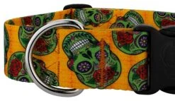 Country Brook Petz 1 1/2 Inch Deluxe Sugar Skulls Dog Collar -Pet Halloween Costumes Shop GUEST c6a3fee3 8cc3 46d5 a320 cccef4a4b126