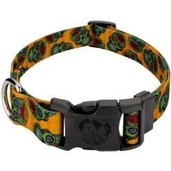 Country Brook Petz - Deluxe Sugar Skulls Dog Collar - Made in The U.S.A. -Pet Halloween Costumes Shop GUEST e191ac95 2a9d 4de4 bf02 4bfa3cce2c34 2