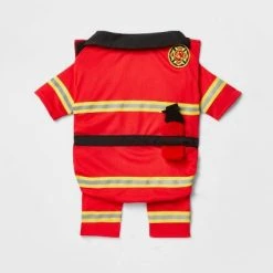 Halloween Full Body Firefighter Cat and Dog Costume - Hyde & EEK! Boutiqueâ„¢