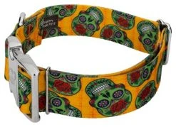Country Brook Petz 1 1/2 Inch Premium Sugar Skulls Dog Collar