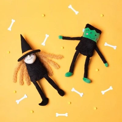 ZippyPaws Halloween Crinkle Frankenstein's Monster Dog Toy - Black 4 ZippyPaws Halloween Crinkle Frankenstein's Monster Dog Toy - Black - Image 2