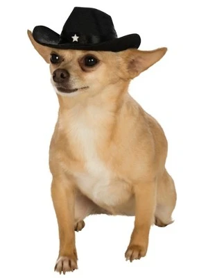 Rubie's Rubies Black Cowboy Hat for Pets 4 Rubie's Rubies Black Cowboy Hat for Pets - Image 2